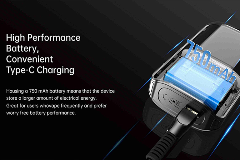 Rechargeable battery with FISCO MIX BAR 12000: 750mAh with Type-C charging