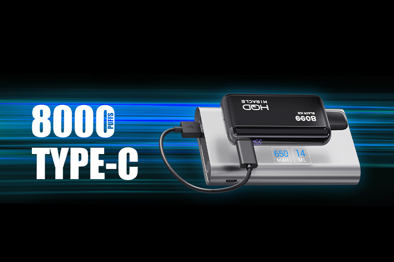 HQD MIRACLE 8000 Large battery, fast charging, endless draw