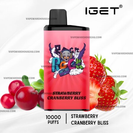 IGET Bar Pro 10000 Puffs Strawberry Cranberry Bliss