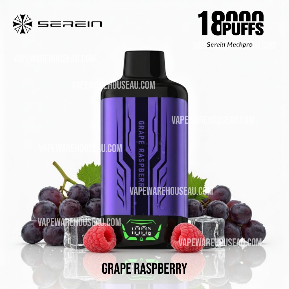 SEREIN MECH PRO 18000 Puffs Grape Raspberry