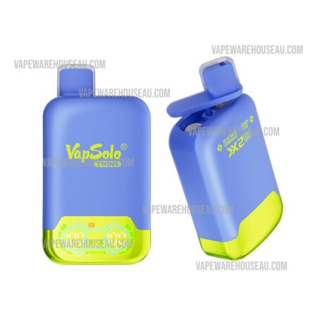 VapSolo Twins 20000 Puffs Blue Razz Lemonade & Lemon Lime