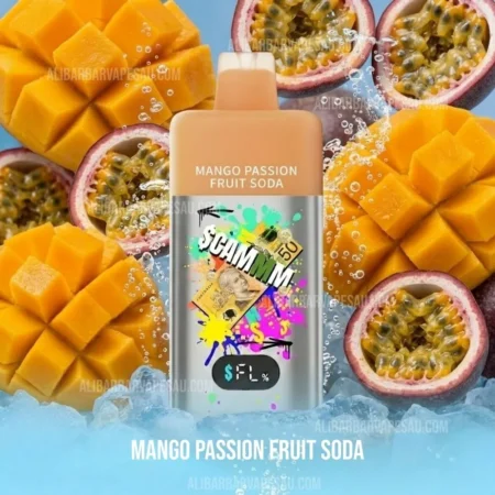 $CAMMM A$ 15K Puffs Mango Passion Fruit Soda