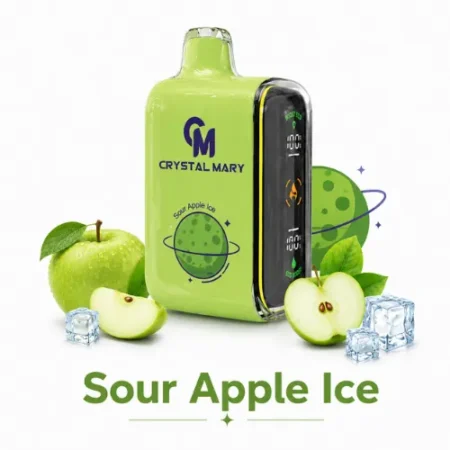 Crystal Mary Pulse 20000 Puffs Sour Apple Ice